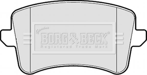 Borg & Beck BBP2055 - Тормозные колодки, дисковые, комплект www.autospares.lv