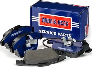 Borg & Beck BBP2052 - Тормозные колодки, дисковые, комплект www.autospares.lv