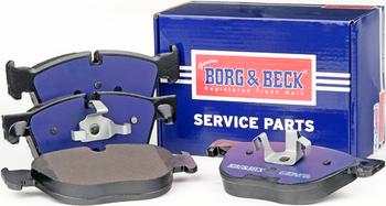 Borg & Beck BBP2066 - Тормозные колодки, дисковые, комплект www.autospares.lv