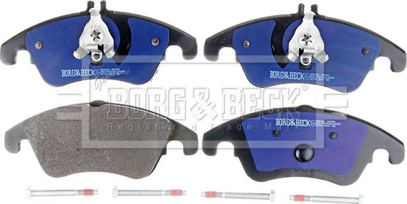 Borg & Beck BBP2061 - Bremžu uzliku kompl., Disku bremzes www.autospares.lv