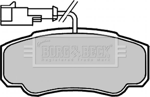 Borg & Beck BBP2068 - Тормозные колодки, дисковые, комплект www.autospares.lv