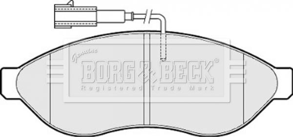 Borg & Beck BBP2001 - Bremžu uzliku kompl., Disku bremzes www.autospares.lv