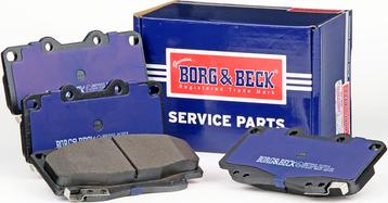 Borg & Beck BBP2002 - Тормозные колодки, дисковые, комплект www.autospares.lv