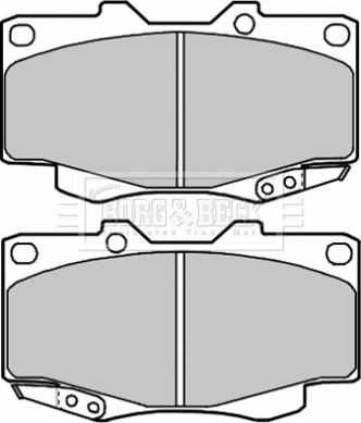 Borg & Beck BBP2002 - Bremžu uzliku kompl., Disku bremzes www.autospares.lv