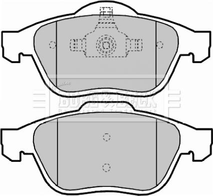 Borg & Beck BBP2016 - Bremžu uzliku kompl., Disku bremzes www.autospares.lv