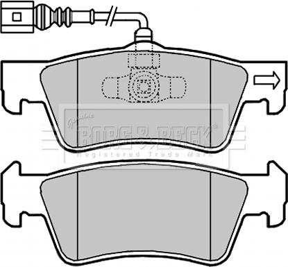 Borg & Beck BBP2010 - Bremžu uzliku kompl., Disku bremzes www.autospares.lv