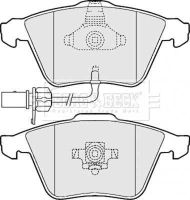 Borg & Beck BBP2013 - Bremžu uzliku kompl., Disku bremzes www.autospares.lv