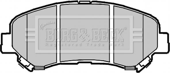 Borg & Beck BBP2084 - Bremžu uzliku kompl., Disku bremzes www.autospares.lv