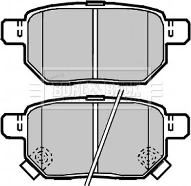 Borg & Beck BBP2086 - Bremžu uzliku kompl., Disku bremzes autospares.lv