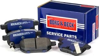 Borg & Beck BBP2086 - Тормозные колодки, дисковые, комплект www.autospares.lv