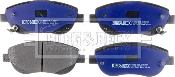 Borg & Beck BBP2088 - Bremžu uzliku kompl., Disku bremzes www.autospares.lv