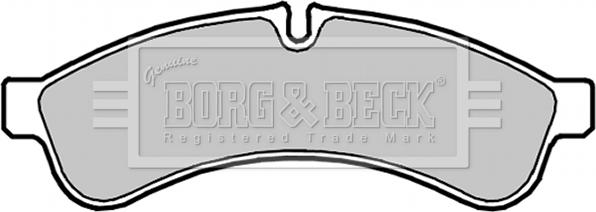 Borg & Beck BBP2038 - Тормозные колодки, дисковые, комплект www.autospares.lv