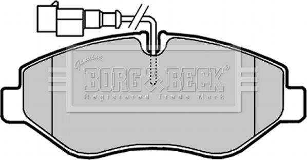 Borg & Beck BBP2024 - Bremžu uzliku kompl., Disku bremzes www.autospares.lv