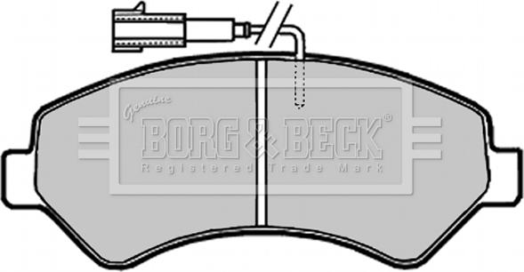 Borg & Beck BBP2020 - Bremžu uzliku kompl., Disku bremzes autospares.lv