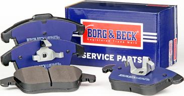 Borg & Beck BBP2023 - Тормозные колодки, дисковые, комплект www.autospares.lv