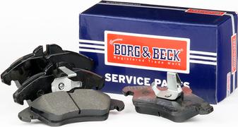 Borg & Beck BBP2071 - Тормозные колодки, дисковые, комплект www.autospares.lv