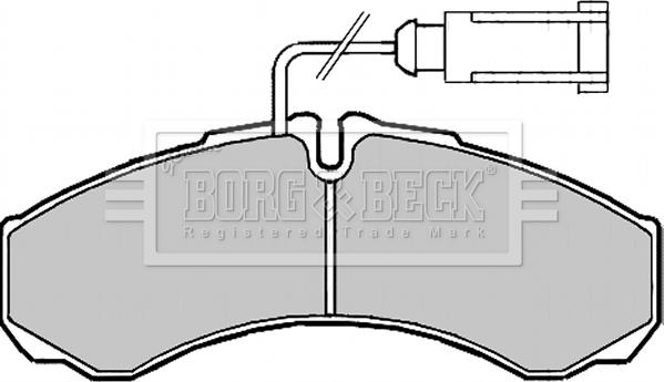 Borg & Beck BBP2190 - Bremžu uzliku kompl., Disku bremzes www.autospares.lv