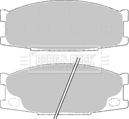 Borg & Beck BBP2193 - Bremžu uzliku kompl., Disku bremzes www.autospares.lv