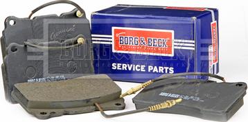 Borg & Beck BBP2192 - Bremžu uzliku kompl., Disku bremzes www.autospares.lv