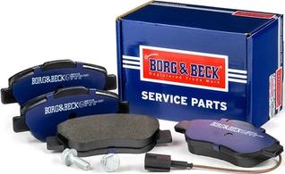 Borg & Beck BBP2149 - Тормозные колодки, дисковые, комплект www.autospares.lv