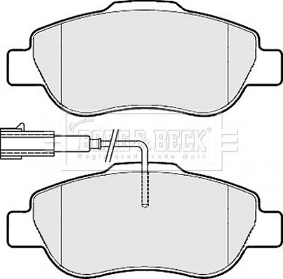 Borg & Beck BBP2149 - Тормозные колодки, дисковые, комплект www.autospares.lv