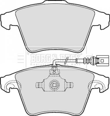 Borg & Beck BBP2143 - Bremžu uzliku kompl., Disku bremzes www.autospares.lv