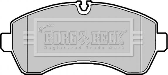 Borg & Beck BBP2147 - Bremžu uzliku kompl., Disku bremzes www.autospares.lv