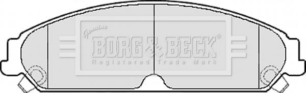 Borg & Beck BBP2156 - Bremžu uzliku kompl., Disku bremzes www.autospares.lv