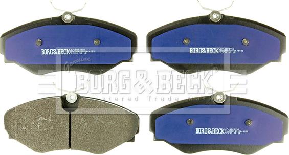 Borg & Beck BBP2150 - Bremžu uzliku kompl., Disku bremzes www.autospares.lv