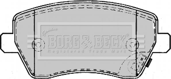 Borg & Beck BBP2169 - Bremžu uzliku kompl., Disku bremzes www.autospares.lv