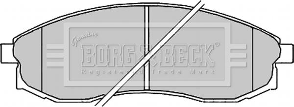 Borg & Beck BBP2165 - Brake Pad Set, disc brake www.autospares.lv