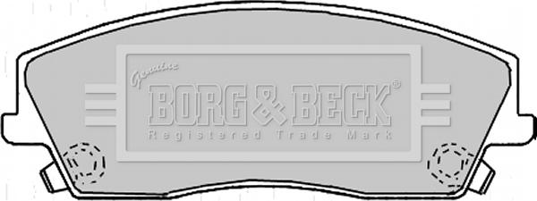 Borg & Beck BBP2167 - Bremžu uzliku kompl., Disku bremzes www.autospares.lv