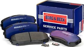 Borg & Beck BBP2114 - Тормозные колодки, дисковые, комплект www.autospares.lv