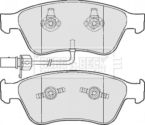 Borg & Beck BBP2111 - Bremžu uzliku kompl., Disku bremzes autospares.lv