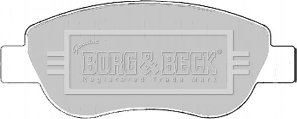 Borg & Beck BBP2186 - Bremžu uzliku kompl., Disku bremzes www.autospares.lv