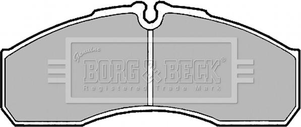 Borg & Beck BBP2181 - Тормозные колодки, дисковые, комплект www.autospares.lv