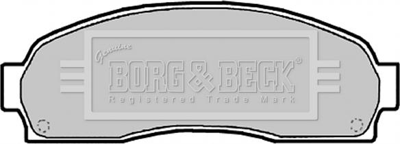 Borg & Beck BBP2134 - Тормозные колодки, дисковые, комплект www.autospares.lv