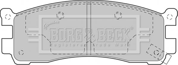 Borg & Beck BBP2135 - Bremžu uzliku kompl., Disku bremzes www.autospares.lv