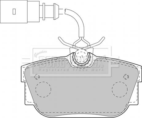 Borg & Beck BBP2130 - Тормозные колодки, дисковые, комплект www.autospares.lv