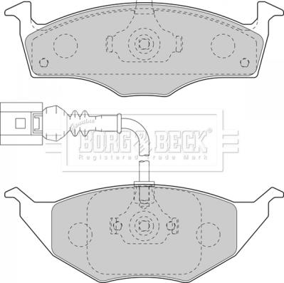 Borg & Beck BBP2129 - Bremžu uzliku kompl., Disku bremzes www.autospares.lv