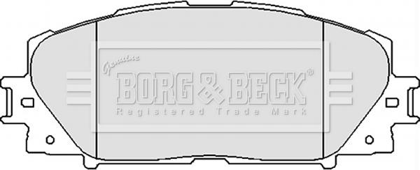 Borg & Beck BBP2123 - Bremžu uzliku kompl., Disku bremzes www.autospares.lv