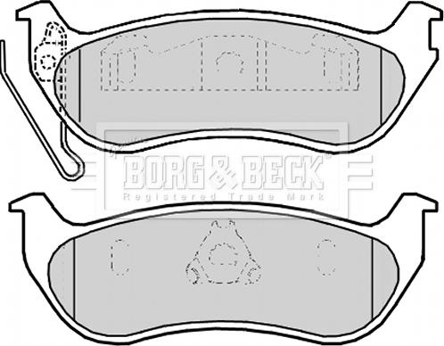 Borg & Beck BBP2174 - Bremžu uzliku kompl., Disku bremzes autospares.lv