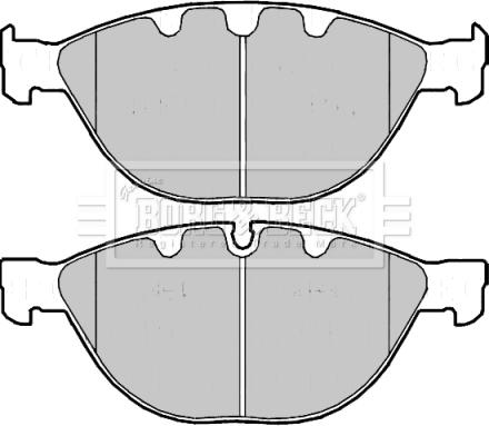 Borg & Beck BBP2178 - Bremžu uzliku kompl., Disku bremzes www.autospares.lv