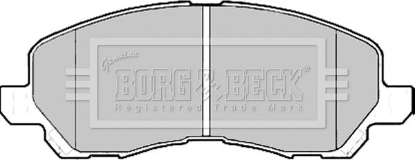 Borg & Beck BBP2173 - Тормозные колодки, дисковые, комплект www.autospares.lv