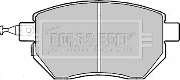 Borg & Beck BBP2172 - Brake Pad Set, disc brake www.autospares.lv