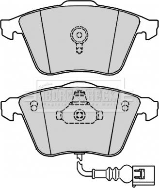 Borg & Beck BBP2177 - Bremžu uzliku kompl., Disku bremzes www.autospares.lv