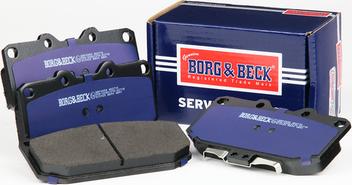 Borg & Beck BBP2858 - Bremžu uzliku kompl., Disku bremzes www.autospares.lv