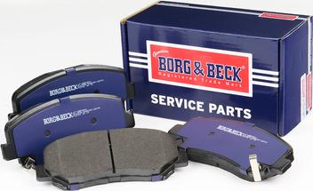 Borg & Beck BBP2811 - Тормозные колодки, дисковые, комплект www.autospares.lv