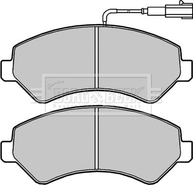 Borg & Beck BBP2394 - Bremžu uzliku kompl., Disku bremzes autospares.lv