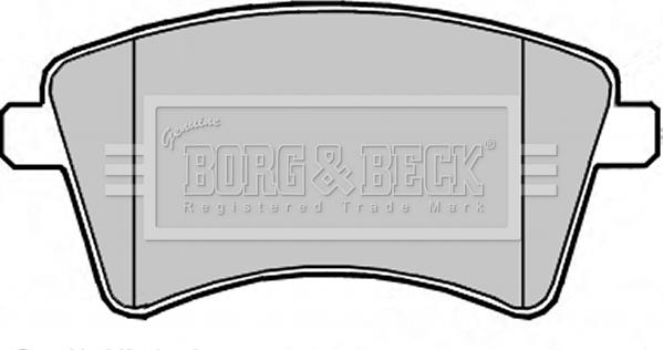 Borg & Beck BBP2349 - Bremžu uzliku kompl., Disku bremzes www.autospares.lv